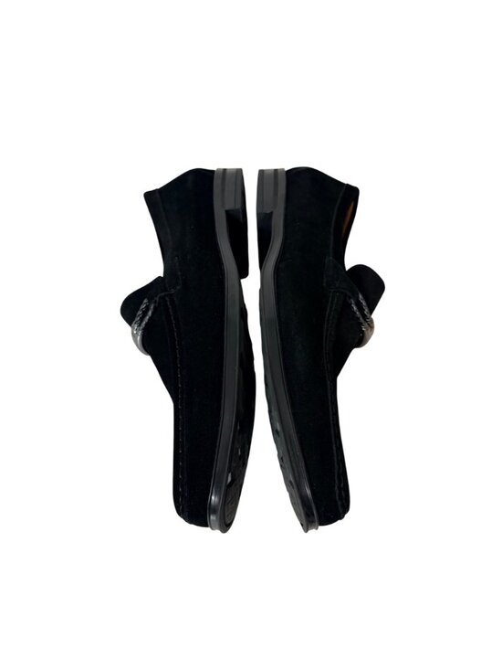 Stacy Adams Mens Black Suede Loafers With Memory Foam Insole & Metal Bit Detail main image 13